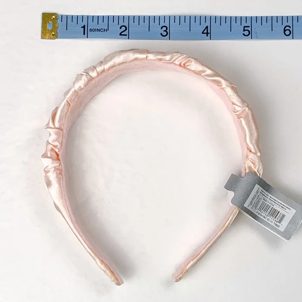 Pink satin headband women’s 2009 Target band covered in blush pink fabric